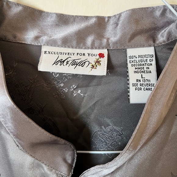 LORD & TAYLOR long sleeve top - size L - NWT - Picture 4 of 4